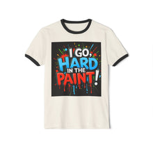 Load image into Gallery viewer, Artistic Unisex Cotton Ringer T-Shirt - Bold Colors, Street Art Design, Casual Wear, Unique Gift, Creative Expression