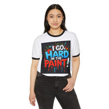 Load image into Gallery viewer, Artistic Unisex Cotton Ringer T-Shirt - Bold Colors, Street Art Design, Casual Wear, Unique Gift, Creative Expression