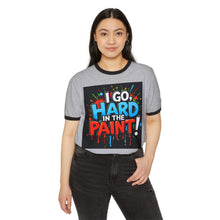 Load image into Gallery viewer, Artistic Unisex Cotton Ringer T-Shirt - Bold Colors, Street Art Design, Casual Wear, Unique Gift, Creative Expression
