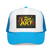 Load image into Gallery viewer, Vibrant Embroidered Foam Trucker Hat - Perfect for Art Lovers, Creative Events, Festivals, Gifts, Summer Wear
