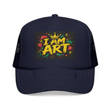 Load image into Gallery viewer, Vibrant Embroidered Foam Trucker Hat - Perfect for Art Lovers, Creative Events, Festivals, Gifts, Summer Wear
