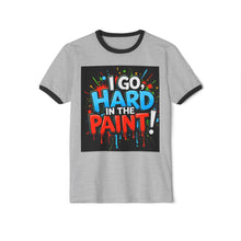Load image into Gallery viewer, Artistic Unisex Cotton Ringer T-Shirt - Bold Colors, Street Art Design, Casual Wear, Unique Gift, Creative Expression
