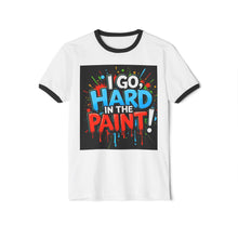 Load image into Gallery viewer, Artistic Unisex Cotton Ringer T-Shirt - Bold Colors, Street Art Design, Casual Wear, Unique Gift, Creative Expression

